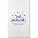 Confetti Dot Just Married Bamboo Luxe Guest Towels Image 2 of 2